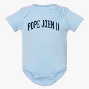Pope John Ii Catholic School Varsity Arch Baby Onesie