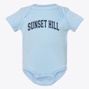 Sunset Hill Elementary School Varsity Arch Baby Onesie