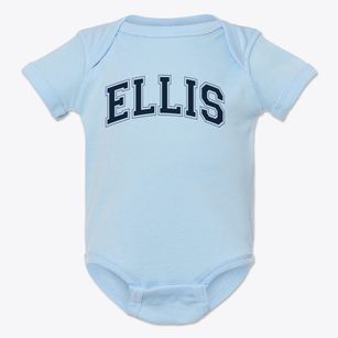 Ellis Elementary School Varsity Arch Baby Onesie