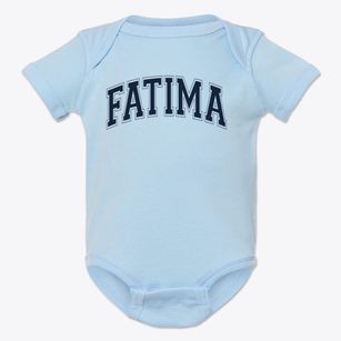 Fatima Elementary School Varsity Arch Baby Onesie