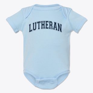 Lutheran High School Varsity Arch Baby Onesie