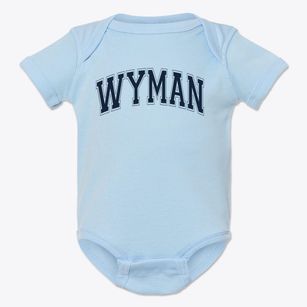Wyman Elementary School Varsity Arch Baby Onesie
