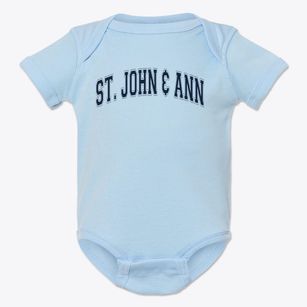 Saint John & Ann Interparoachial School Varsity Arch Baby Onesie