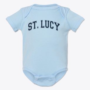 Saint Lucy Academy Varsity Arch Baby Onesie