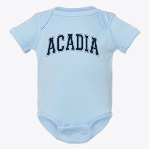 Acadia School Varsity Arch Baby Onesie