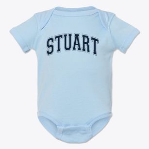 Stuart School Varsity Arch Baby Onesie