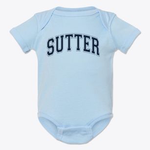 Sutter Elementary School Varsity Arch Baby Onesie