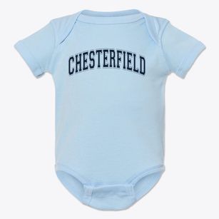 Chesterfield Elementary School Varsity Arch Baby Onesie