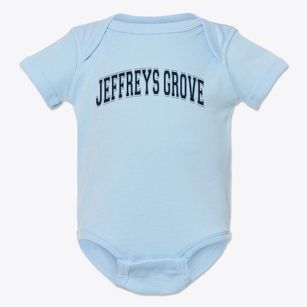 Jeffreys Grove Elementary School Varsity Arch Baby Onesie
