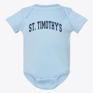St Timothy's School Varsity Arch Baby Onesie