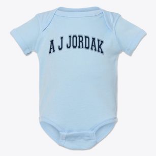 A J Jordak Elementary School Varsity Arch Baby Onesie