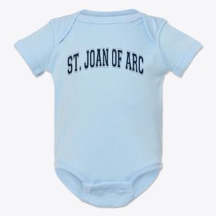 Saint Joan Of Arc School Varsity Arch Baby Onesie