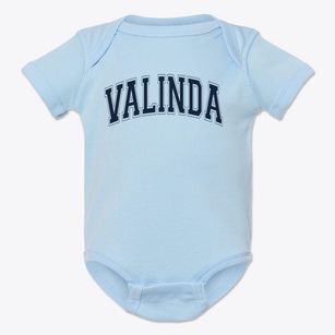 Valinda School Of Academics Varsity Arch Baby Onesie