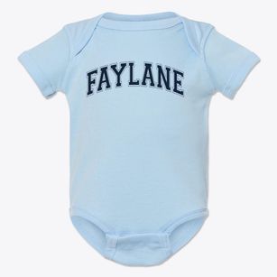 Faylane Elementary School Varsity Arch Baby Onesie