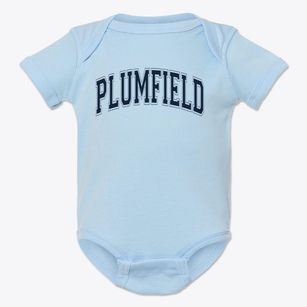 Plumfield Christian Academy Varsity Arch Baby Onesie