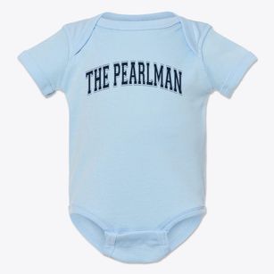 The Pearlman Jewish Day School Varsity Arch Baby Onesie