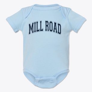 Mill Road Elementary School Varsity Arch Baby Onesie