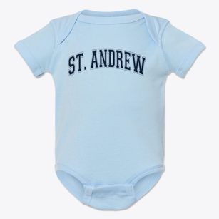 St Andrew Parish Varsity Arch Baby Onesie