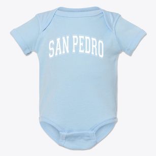 San Pedro Elementary School Varsity Arch Baby Onesie