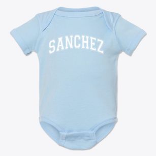 Sanchez Elementary School Varsity Arch Baby Onesie