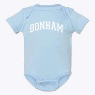 Bonham Elementary School Varsity Arch Baby Onesie
