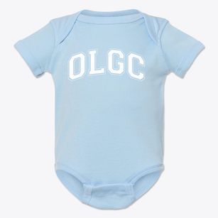 Our Lady Of Good Counsel School Varsity Arch Baby Onesie