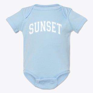 Sunset Primary School Varsity Arch Baby Onesie