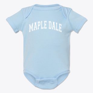 Maple Dale School Varsity Arch Baby Onesie