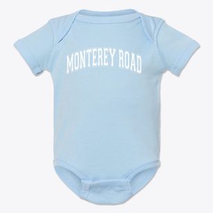Monterey Road Elementary School Varsity Arch Baby Onesie