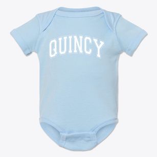 Quincy Elementary School Varsity Arch Baby Onesie