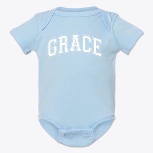 Grace Baptist Academy Varsity Arch Baby Onesie