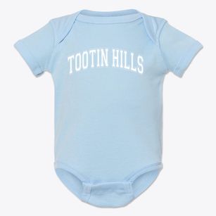 Tootin Hills Elementary School Varsity Arch Baby Onesie
