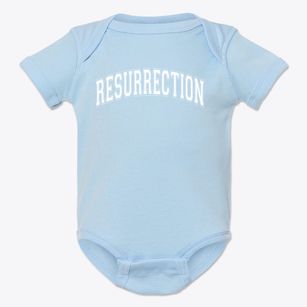 Resurrection Lutheran School Varsity Arch Baby Onesie