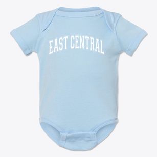 East Central Community Elementary School Varsity Arch Baby Onesie
