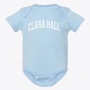 Clara Hall Accelerated School Varsity Arch Baby Onesie