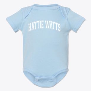 Hattie A. Watts Elementary School Varsity Arch Baby Onesie