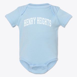 Henry Heights Elementary School Varsity Arch Baby Onesie