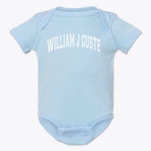 William J Guste Elementary School Varsity Arch Baby Onesie