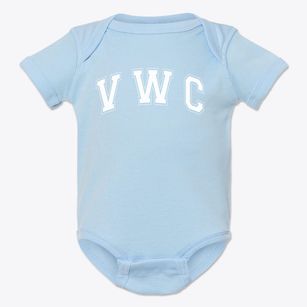 V W C Christian Academy Varsity Arch Baby Onesie