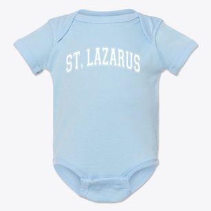 St. Lazarus School Varsity Arch Baby Onesie