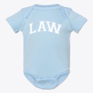 Law Middle School Varsity Arch Baby Onesie