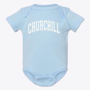 Churchill High School Varsity Arch Baby Onesie