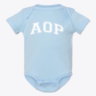 Academy Of Oak Park-mendota Varsity Arch Baby Onesie
