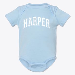 Harper Mccaughan Elementary School Varsity Arch Baby Onesie