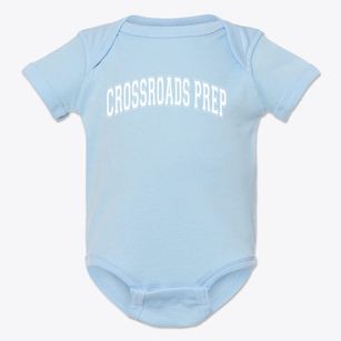 Crossroads College Prep Varsity Arch Baby Onesie