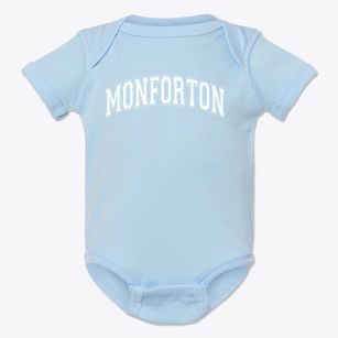 Monforton Elementary School Varsity Arch Baby Onesie