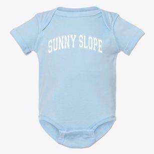 Sunny Slope Elementary School Varsity Arch Baby Onesie