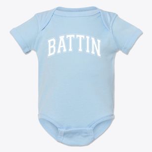Battin Varsity Arch Baby Onesie