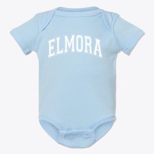 Elmora Elementary School 12 Varsity Arch Baby Onesie