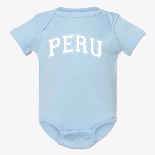Peru Primary School Varsity Arch Baby Onesie